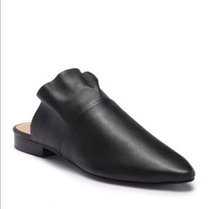 Free People Shoes - Free People black, leather, ruffle mules! Free People Shoes - Free People black, leather, ruffle mules!
